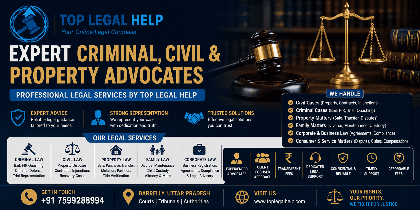 Expert Criminal, Civil & Property Advocates