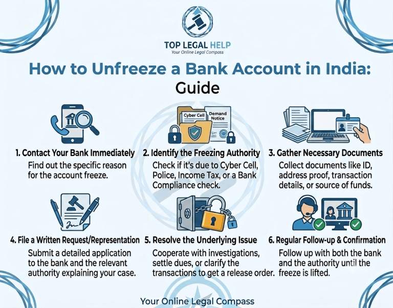 How to Unfreeze a Bank Account in India