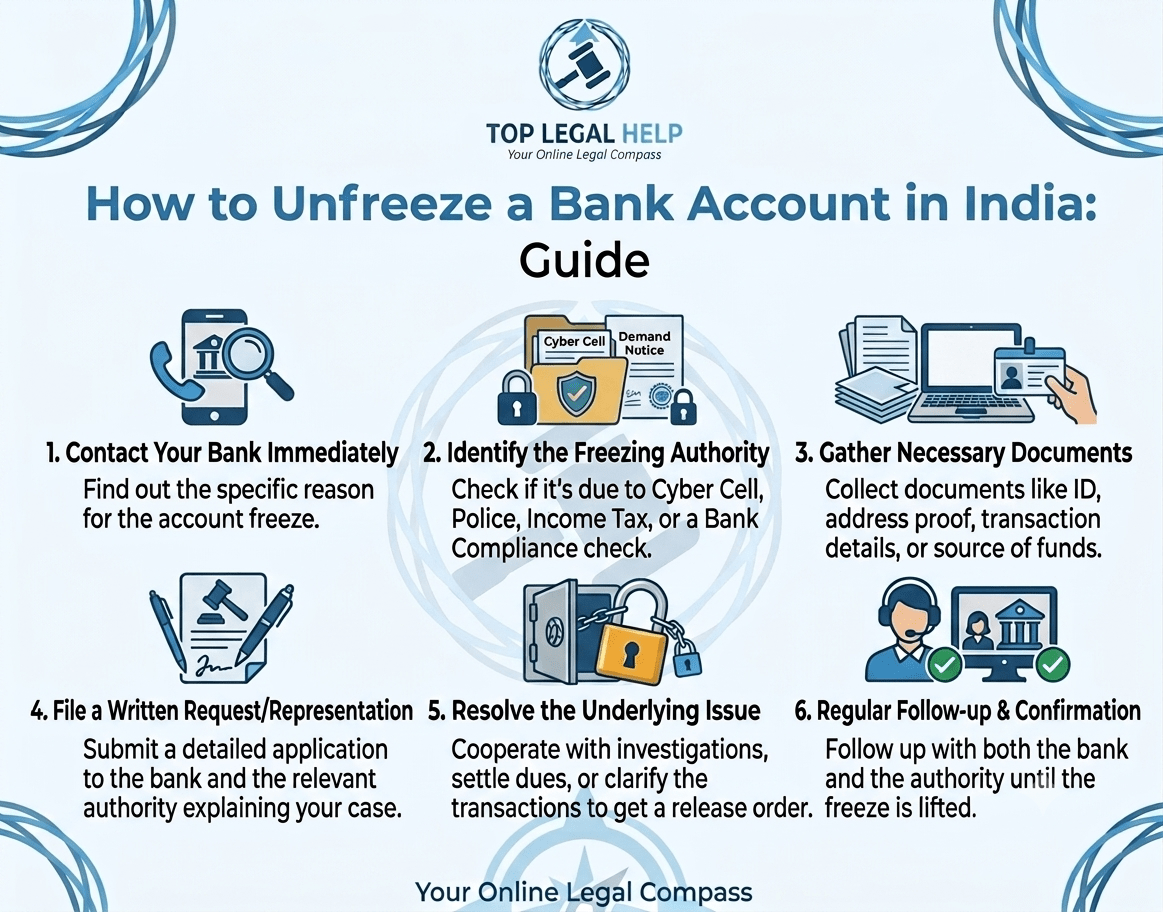How to Unfreeze a Bank Account in India