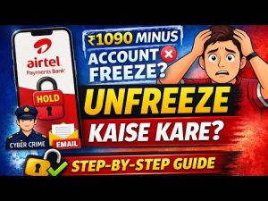 unfreeze airtel bank account