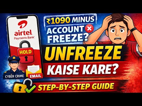 unfreeze airtel bank account