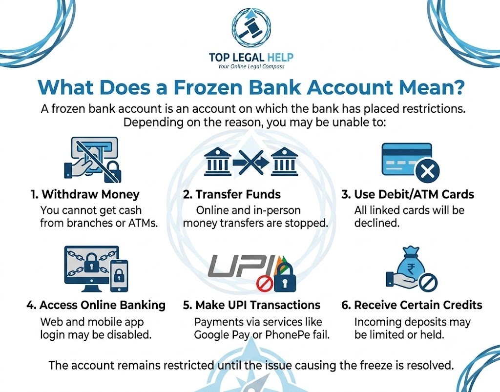 How to Unfreeze a Bank Account in India